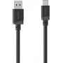 Hama USB-A - USB-C kaabel, 0,5 m, must (00201818)