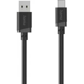 Hama USB-A - USB-C laadimis- ja andmesidekaabel, 3 m, must 00201814