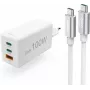 Hama USB-C kiirlaadija USB-C kaabliga, 100W Power Delivery, 1,5 m, valge 00200027