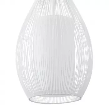 Ripplamp E27 Glo Razoni 19 cm Valge