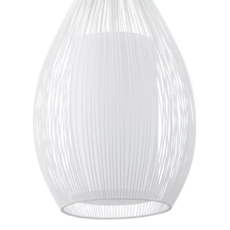 Ripplamp E27 Glo Razoni 19 cm Valge