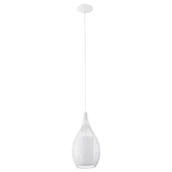 Ripplamp E27 Glo Razoni 19 cm Valge