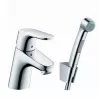 Hansgrohe Focus E2 musta juuksevärvi kraan