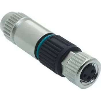 HARTING M8 emane 3-kontaktiline Harax Quick-Lock pistik, sirge, IP67, 60V/4A, IDC ühendus 21021512305