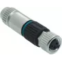 HARTING M8 emane 3-kontaktiline Harax Quick-Lock pistik, sirge, IP67, 60V/4A, IDC ühendus 21021512305