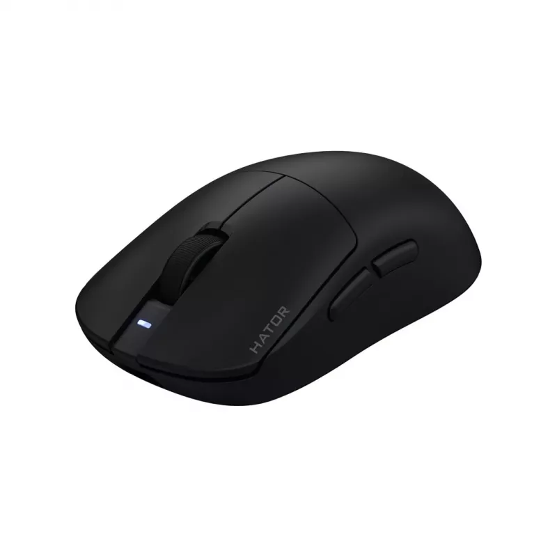 Hator Quasar 3 Pro juhtmevaba mänguhiir - 26000 DPI optiline andur, 2.4GHz, USB-C, RGB, must