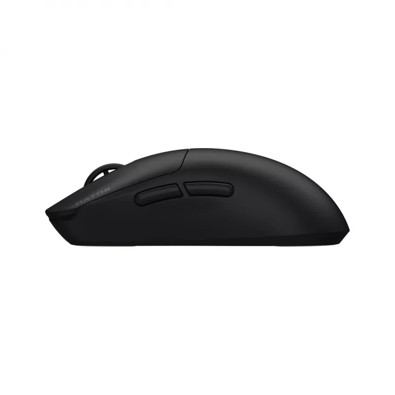 Hator Quasar 3S Pro Wireless mänguhiir, must, 26000 DPI, optiline, 2.4 GHz, USB-C, paremakäeline, RGB
