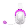 HAVIT H2002d juhtmega mängupeakomplekt RGB-valgustusega, eemaldatava mikrofoniga, 50 mm draiveritega, valge/lilla