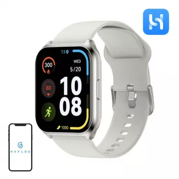 Haylou LS02 Pro Smartwatch - 1.85 inch TFT LCD, Silver, IP68, 10-Day Battery