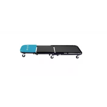 Hazet 195N-3 2-in-1 töökoja roomamislaud ja taburet, 150 kg kandevõime, 1198 x 440 x 135 mm, sinine/must