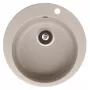 HELIKA Valamu Clarus SR100-110W Graniitkomposiit Köögivalamu Must 780x500mm