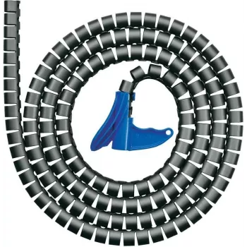HellermannTyton Helawrap HWPP25 Spiraalümbris - Must - Polüpropüleen - 25 mm välisläbimõõt - 100 m pikkus (161-64401)