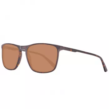 Helly Hansen HH5004-C01-57 Meeste Ristkülikukujulised Päikeseprillid, Must Raam, Hall Lääts, 57/18/140 mm