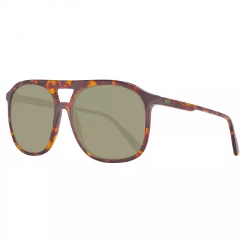 HELLY HANSEN HH5019-C02-55 Meeste sportlikud ristkülikukujulised päikeseprillid, mattmust, suitsuhallid läätsed, 55/17/140 mm