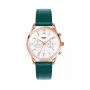 HENRY LONDON Naiste Kell HL39-CS-0144 40mm Roostevaba Teras Roheline Nahkrihm