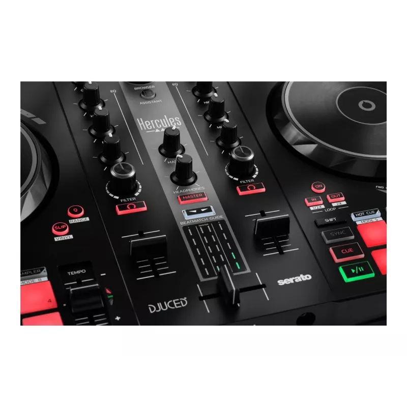 Hercules DJ Essentials Kit koos DJControl Inpulse 200, DJMonitor 32 kõlarite ja HDP DJ45 kõrvaklappidega