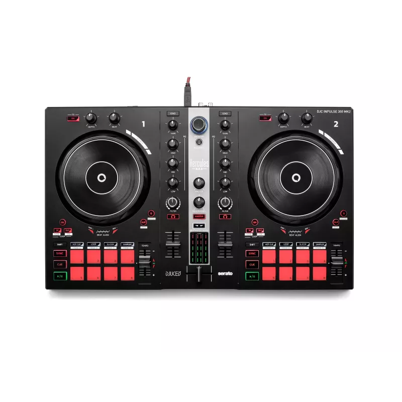 Hercules DJ Essentials Kit koos DJControl Inpulse 200, DJMonitor 32 kõlarite ja HDP DJ45 kõrvaklappidega