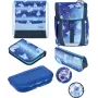 Herlitz FiloActive XL Plus Cosmic koolikottide komplekt (19L ergonoomiline seljakott koos pliiatsikarbi ja spordikotiga)