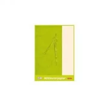 herlitz millimeeterpaberi plokk DIN A3, 80 g/m², 20 lehte, punane 1 mm ruudustik, puuvaba, tugevdatud tagakaanega (690305)