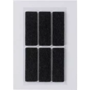HERMA 15187 isekleepuvad ristkülikukujulised sildid mustad 100 x 150 mm, 6 pakk