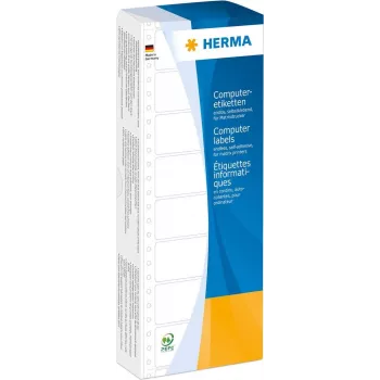 HERMA 8161 valged lehvikvoltimise pidevpaberi etiketid, püsiv liim, matt, 88,9 x 35,7 mm, 2000 etiketti