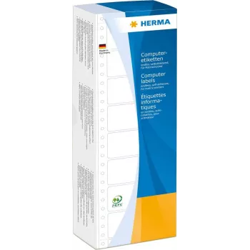HERMA 8207 Perforeeritud valged A4 arvutisildid 35,7 x 68,6 mm 4000 silti