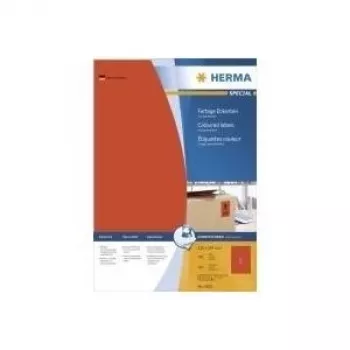 HERMA Special 4402 püsivad matid punased A4 paberkleebised - 100 lehte (100 kleebist)