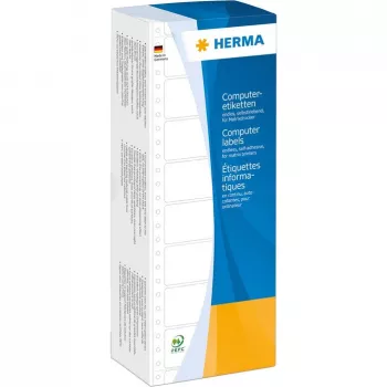 HERMA Valged pidevtoitega arvutisildid 147.32x99.2 mm perforeeritud 3000 tk