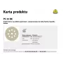 HERMES KLINGSPOR 225 mm PS 33 CK lihvketas, P80 tera, GLS38 aukude muster, 50 tk pakk