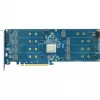 HIGHPOINT Rocket 1608A PCIe Gen5 x16 8-M.2 NVMe lüliti adapterkaart