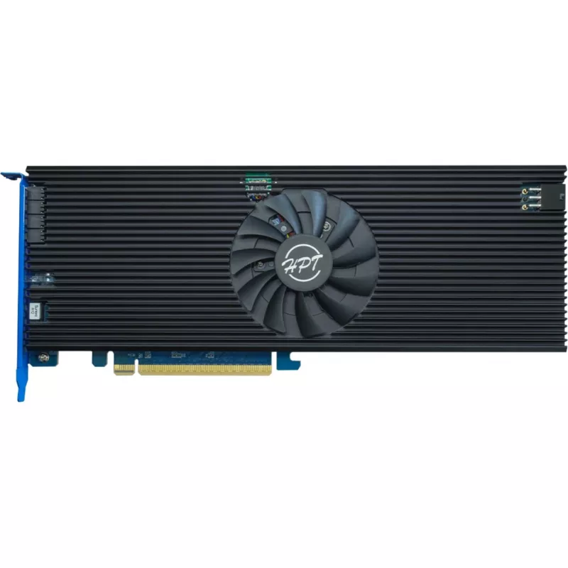 HIGHPOINT Rocket 1608A PCIe Gen5 x16 8-M.2 NVMe lüliti adapterkaart