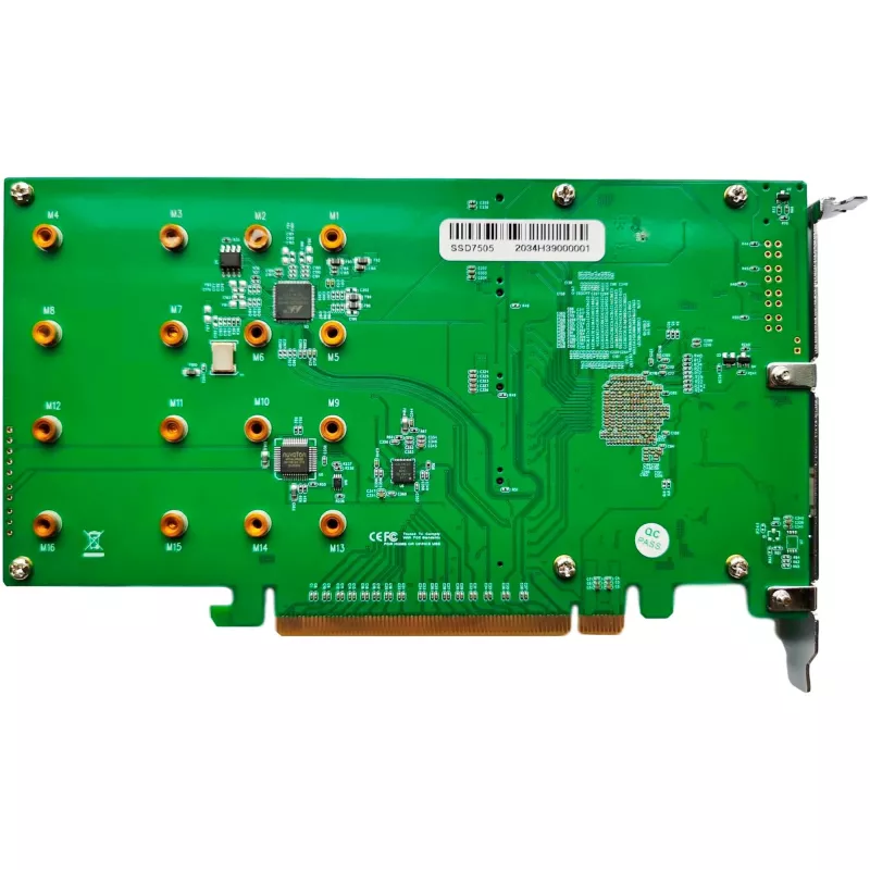 HighPoint SSD7505 PCIe 4.0 NVMe RAID Controller - 5x M.2 SSD, kuni 28,000 MB/s