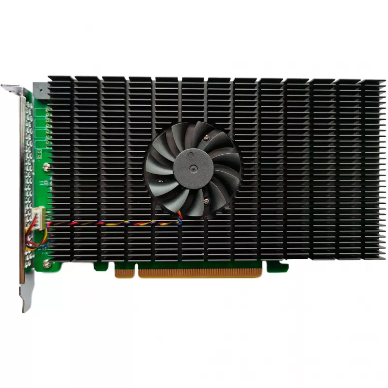 HighPoint SSD7505 PCIe 4.0 NVMe RAID Controller - 5x M.2 SSD, kuni 28,000 MB/s
