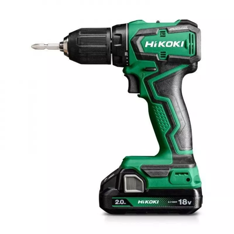 HIKOKI 18V Brushless Cordless Drill Driver 55Nm 2x2.0Ah Kit