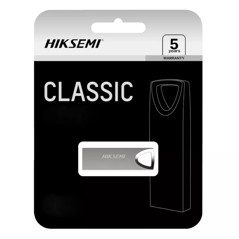 Hiksemi Classic 16GB USB 2.0 mälupulk - metall, hõbedane