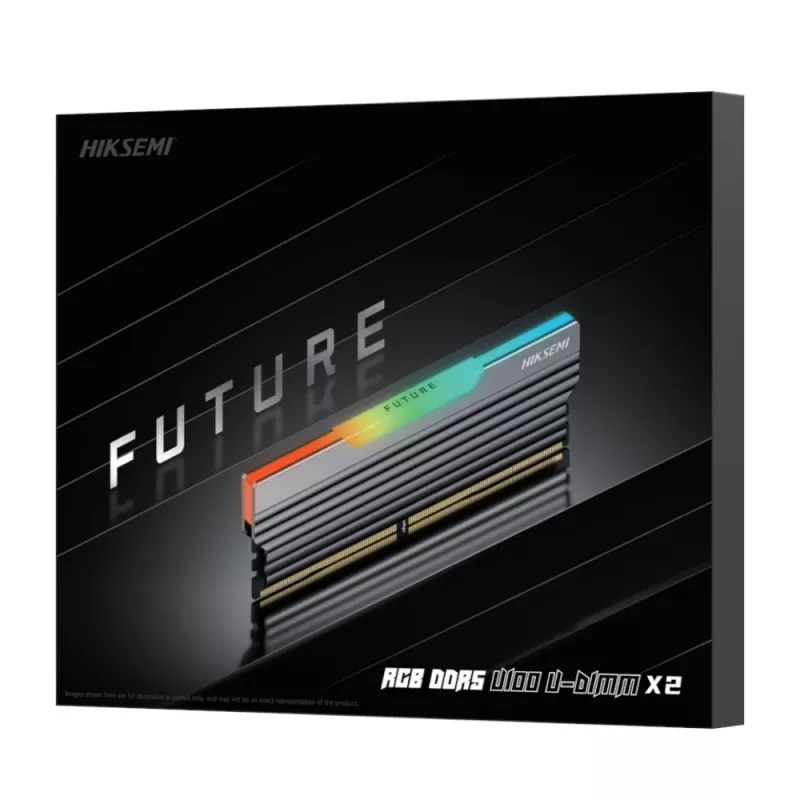 HIKSEMI Future RGB 32GB (2x16GB) 6000MHz DDR5 UDIMM mälukomplekt, CL30, must