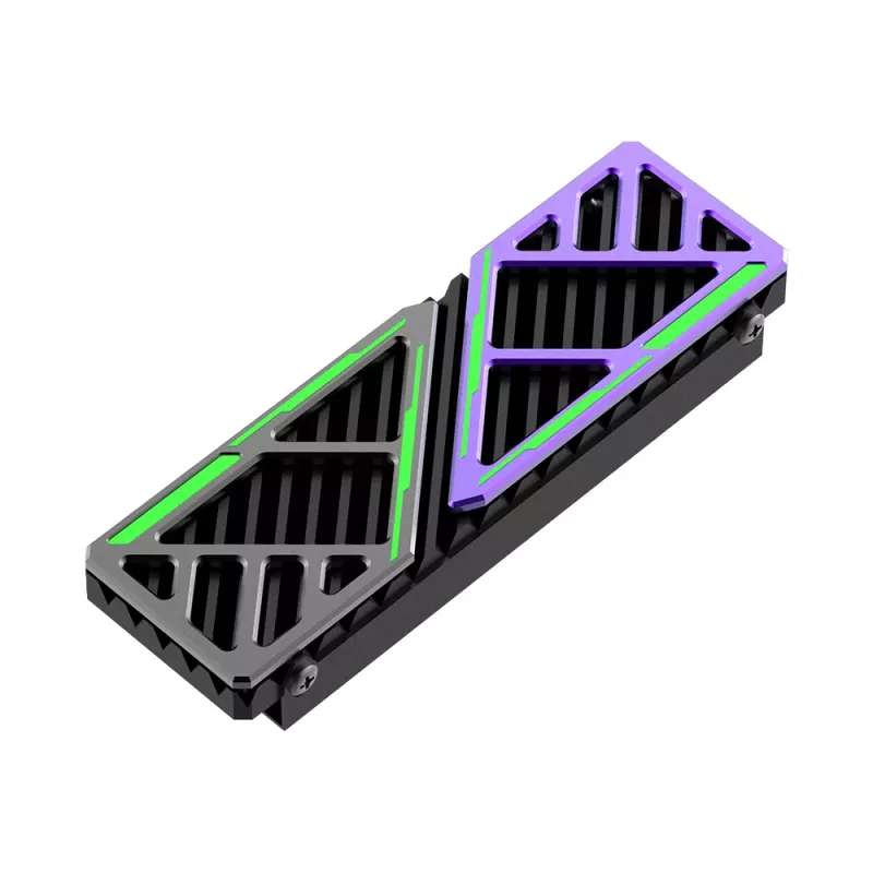 Hiksemi M.2 SSD Jahutusradiaator MH1 - Alumiiniumsulamist Passiivne Radiator Vase Soojustoruga NVMe 2280 jaoks, Must
