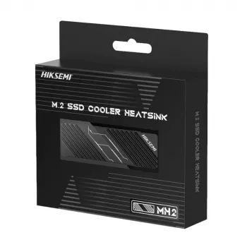 Hiksemi MH2 M.2 NVMe SSD jahutusradiaator, alumiiniumisulamist passiivne jahuti kahe termopadjaga, ilma tööriistadeta kinnitusdisain, must