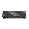 Hiksemi MH2 M.2 NVMe SSD jahutusradiaator, alumiiniumisulamist passiivne jahuti kahe termopadjaga, ilma tööriistadeta kinnitusdisain, must
