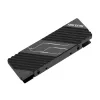 Hiksemi MH2 M.2 NVMe SSD jahutusradiaator, alumiiniumisulamist passiivne jahuti kahe termopadjaga, ilma tööriistadeta kinnitusdisain, must