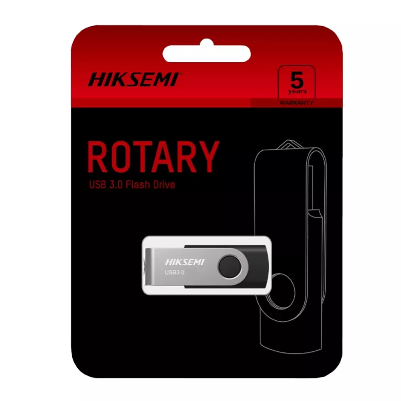 HIKSEMI Rotary Series 64GB USB 3.0 mälupulk - hõbedane
