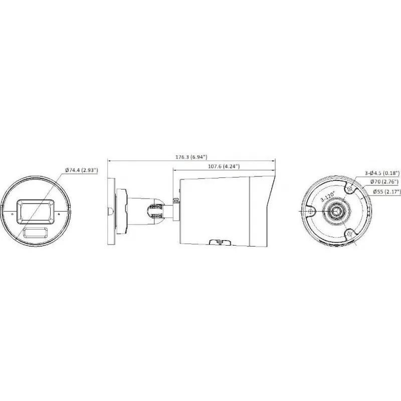 Hikvision 12MP DS-2CD20126G3-IUY/SL(2.8mm)(eF) IP-kaamera, must