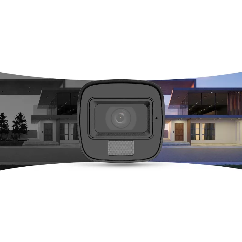 Hikvision 4-in-1 Hilook 8MP TVI-B8M-20DL Must Bullet-kaamera 2.8mm