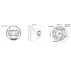 Hikvision DS-2CD1383G2P-LIUF/SL 8 MP Smart Hybrid Light Turret IP-kaamera kahesuunalise heliga, 2.0 mm objektiiv