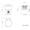 Hikvision DS-2CD1F47G3H-LIUF/SX 4MP fikseeritud kuppel-võrgukaamera sisseehitatud mikrofoniga, 2,8mm objektiiv, IP67, IK10, PoE