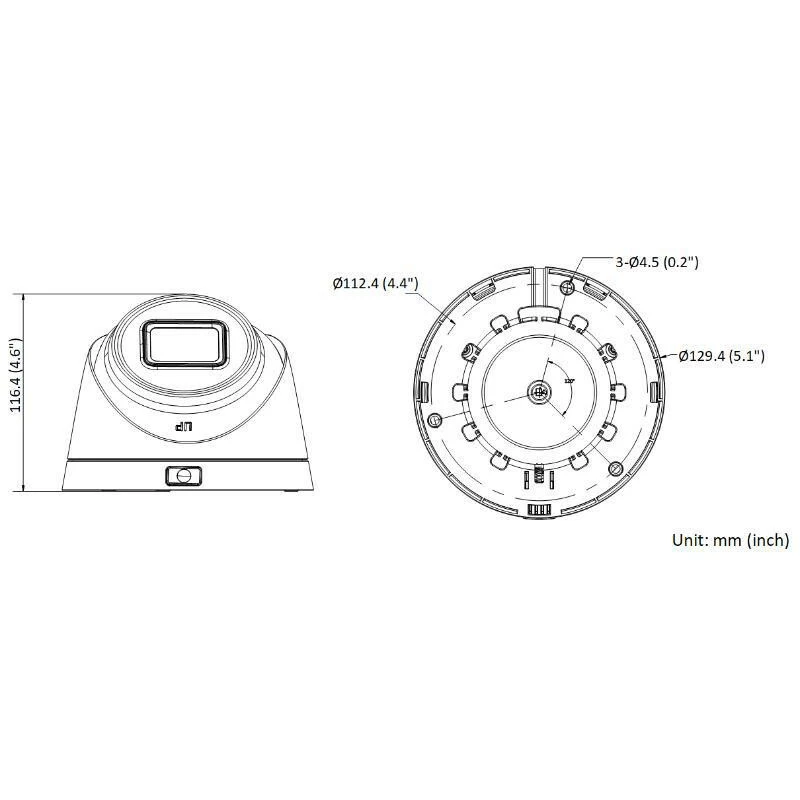 Hikvision DS-2CD1H43G2-IZ 4MP välistingimustes kasutatav turret IP-kaamera, 2.8-12mm motoriseeritud objektiiv, 30m IR, IP67