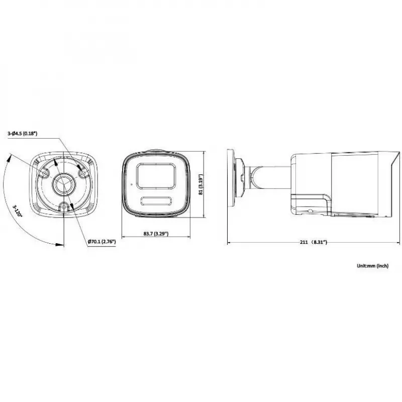 Hikvision DS-2CD1T47G2H-LIUF/SL 2.8mm 4MP IP-kaamera