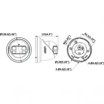 Hikvision DS-2CD23167G3P-LIS2UY/SL(180°) Panoramic IP-kaamera - 16MP ColorVu AcuSense 3.0 2.8mm objektiiviga