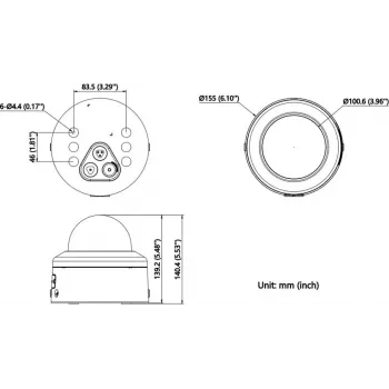 Hikvision DS-2CD2766G3-IPTRZSY (2.8-12mm) Must 6MP AcuSense IP Bullet-kaamera, H.265+, PoE, 40m IR, IP67/IK10