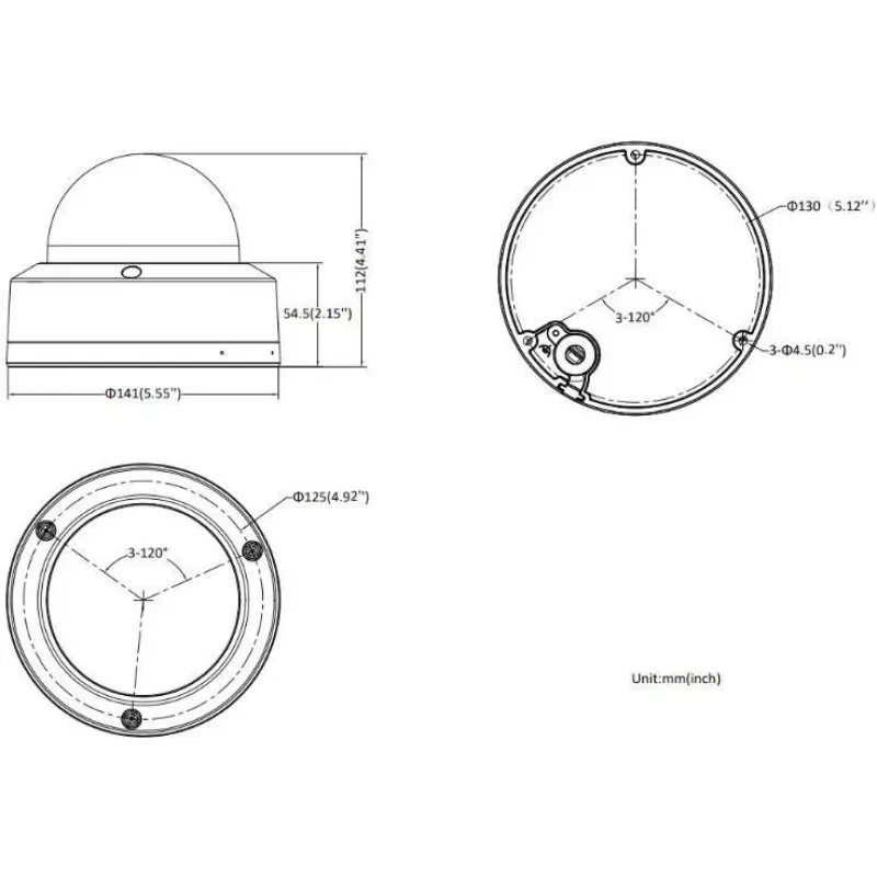 Hikvision DS-2CD2786G2H-IPTRZS 2.8-12mm PL 8 MP Kupli IP-kaamera AcuSense PTRZ muutuva fookuskaugusega objektiiviga